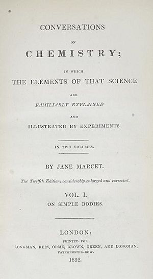 Archivo:Jane Marcet 1832 Conversations on Chemistry title