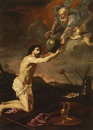 Archivo:Jesucristo recibe el mundo de manos de Dios Padre