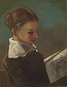 Julieta Courbet a la edad de diez años - Gustave Courbet