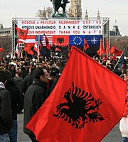Archivo:Kosova independence Vienna 17-02-2008 b