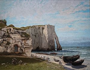Archivo:La Falaise d'Étretat après l'orage - Gustave Courbet
