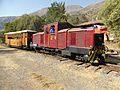 Locomotora diésel Jung, J 4,Tren patrimonial del Cajón del Maipo, Región Metropolitana de Santiago, Chile