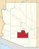 Map of Arizona highlighting Pinal County.svg