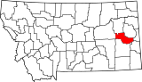 Map of Montana highlighting Prairie County.svg