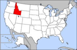 Archivo:Map of USA highlighting Idaho