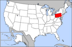 Archivo:Map of USA highlighting Pennsylvania