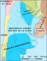 Mapa ARGENTINA 1821