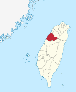 Miaoli County in Taiwan.svg