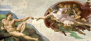 Archivo:Michelangelo - Creation of Adam (cropped)