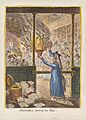 Pandora opening her box by James Gillray