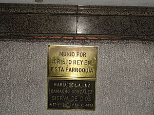 Archivo:Parroquia de San Juan Bautista en Coyoacan - Restos de Maria de la Luz Cirenia Camacho Gonzalez