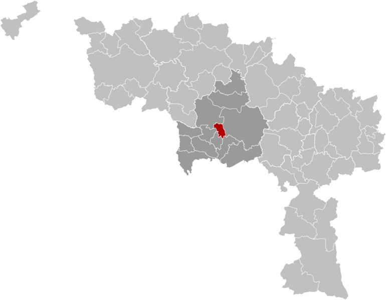 Quaregnon Hainaut Belgium Map