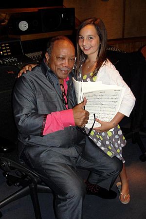 Archivo:Quincy Jones & Emily Bear