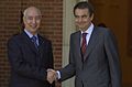 Rodríguez Zapatero recibe al primer ministro de Marruecos. Pool Moncloa. 30 de junio de 2005
