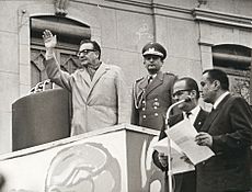 Archivo:Salvador Allende en Rancagua por nacionalización del cobre