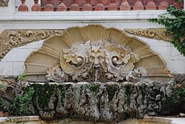 Sant Feliu Palau Falguera, detall de la font del estany