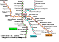 Sapporo Subway Map en