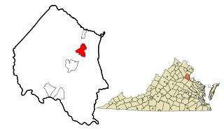 Stafford County Virginia incorporated and unincorporated areas Anquia Harbour highlighted.svg
