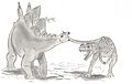 Stegosaurus et Ceratosaurus
