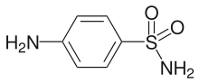 Sulfanilamide-skeletal.svg