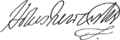 Thomas Pelham-Holles, 1st Duke of Newcastle Signature