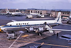 United Airlines Douglas DC-6B at BWI.jpg