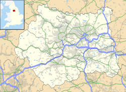 Leeds ubicada en Yorkshire del Oeste