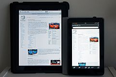 Archivo:Wikipedia Kindle Fire & iPad 1439
