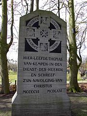 Archivo:Zwolle Begraafplaats Bergklooster Monument Thomas a Kempis