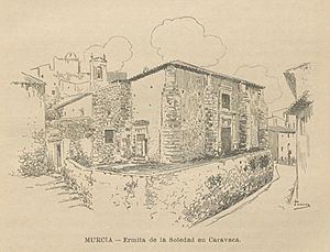Archivo:1902, Historia de España en el siglo XIX, vol 5, Murcia, Ermita de la Soledad en Caravaca