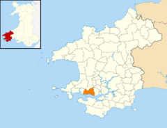 2024 Wales Pembrokeshire Community Milford Haven map.svg
