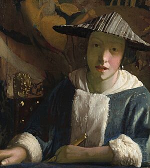Archivo:Attributed to Johannes Vermeer, Girl with a Flute, probably 1665-1675, NGA 1237