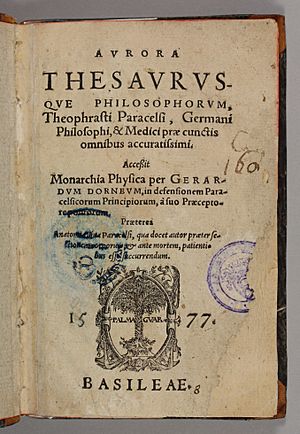 Archivo:Aurora thesaurusque philosophorum 1577 title page