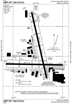 Archivo:BUR airport map