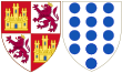 Coat of Arms of Juana of Castro as Queen of Castile (Illegitimate).svg