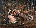 Eva Gonzalès - Reading in the Forest