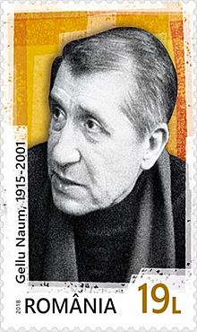 Gellu Naum 2018 stamp of Romania.jpg
