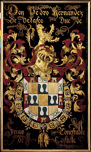 Archivo:Gent, Sint-Baafskathedraal blazoen Pedro Hernandez de Velasco B STB 433 171