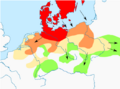 Germanic tribes settlements 750BC-1AD
