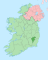 Island of Ireland location map Carlow