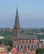 Lüneburg Nicolaikirche vom Wasserturm