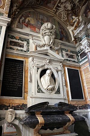 Archivo:Leonardo sormani, monumento al cardinale rodolfo pio da carpi, 1567 circa