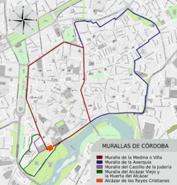Archivo:Mapa de las Murallas de Córdoba