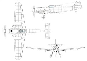Archivo:Messerschmitt Bf 109 K-4 3-seiten neu