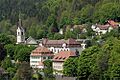 Picswiss BE-97-05 Moutier- La Collégiale St -Germain et le Château