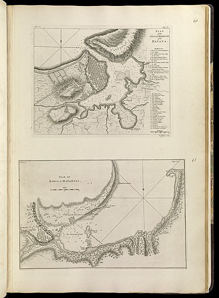 Plan of the city and harbour of the Havana ; Plan of Bahia de Matanzas (18348737415)