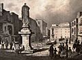 Pozzuoli, piazza con Mamozio