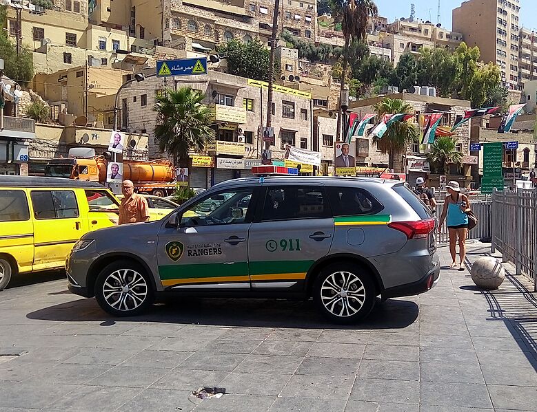 Rangers vehicle in Amman, 2017