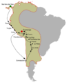 Travels of Catalina de Erauso 1600s map