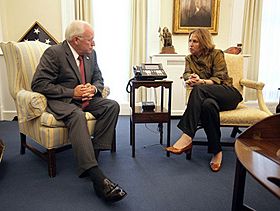 Archivo:Tzipi Livni with Dick Cheney, September 14, 2006